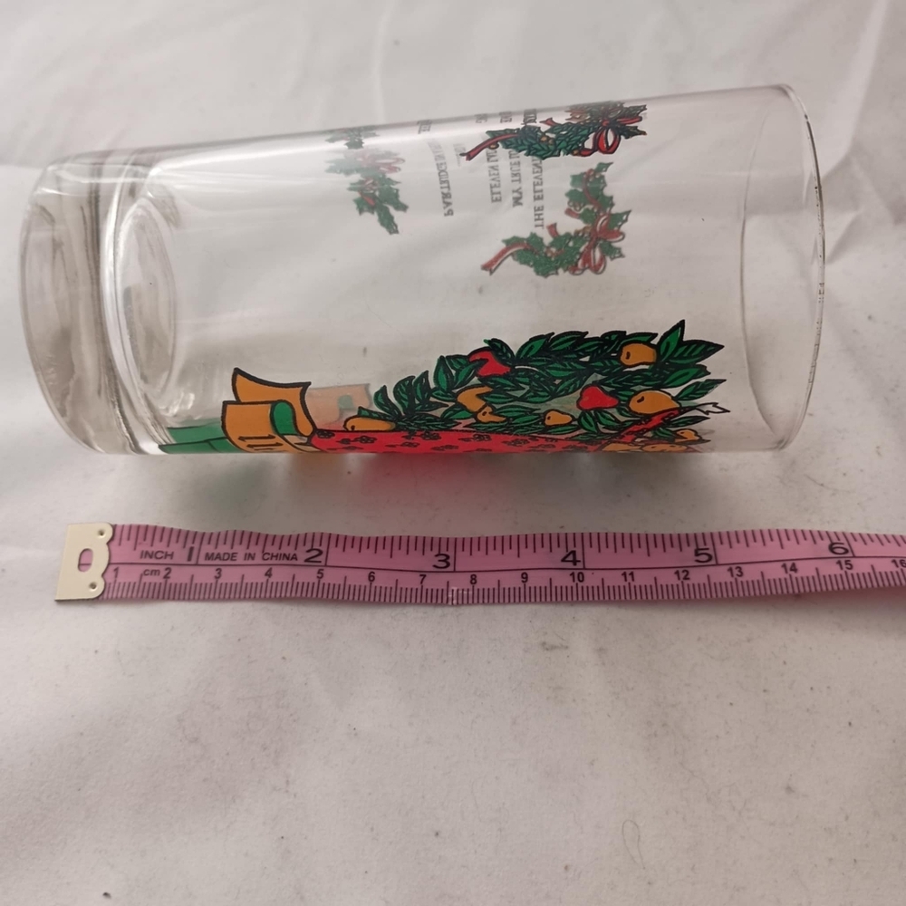 Indiana Glass Co Drink Glass 11th Day of Christmas - Picture 3 of 6